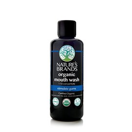 Organic Mouth Wash Concentrate by Herbal Choice Mari (3.4 Fl Oz Glass Bottle) - No Toxic Synthetic Chemicals