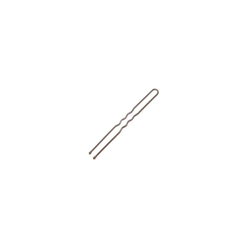 Pack of 36 Brown Waved Hair Pins. Longer Length 6.5cm.