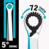 DURATECH Reversible Ratcheting Combination Wrench Set, SAE, 9-Piece, Open end