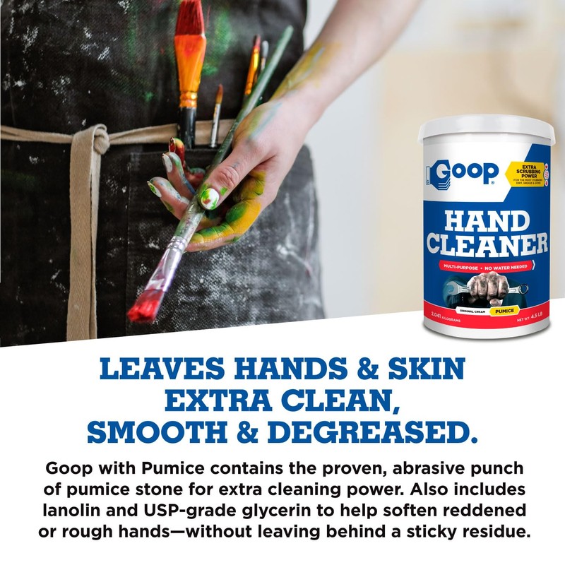 GOOP Hand Cleaner with Pumice 4.5 Lb. Can