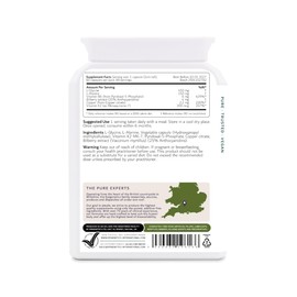 Elastin Formula | L-Gltcine 450mg, L-Alanine 150mg, Vitamin B6 6mg, Bilberry Extract 4mg, Copper 2.2mg, Vitamin K2 200mcg | 60 Capsules, Vegan Friendly UK Made