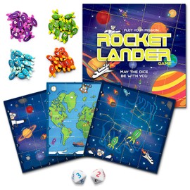 RocketLander: The Ultimate STEM Board Games for Kids 8-12 | Boost Critical Thinking & Problem-Solving Skills | Mensa-Winning Strategy Game | Math & Educational Games for Kids Ages 8-12