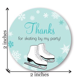 Juego de 40 pegatinas redondas para patinaje sobre hielo de 5 cm