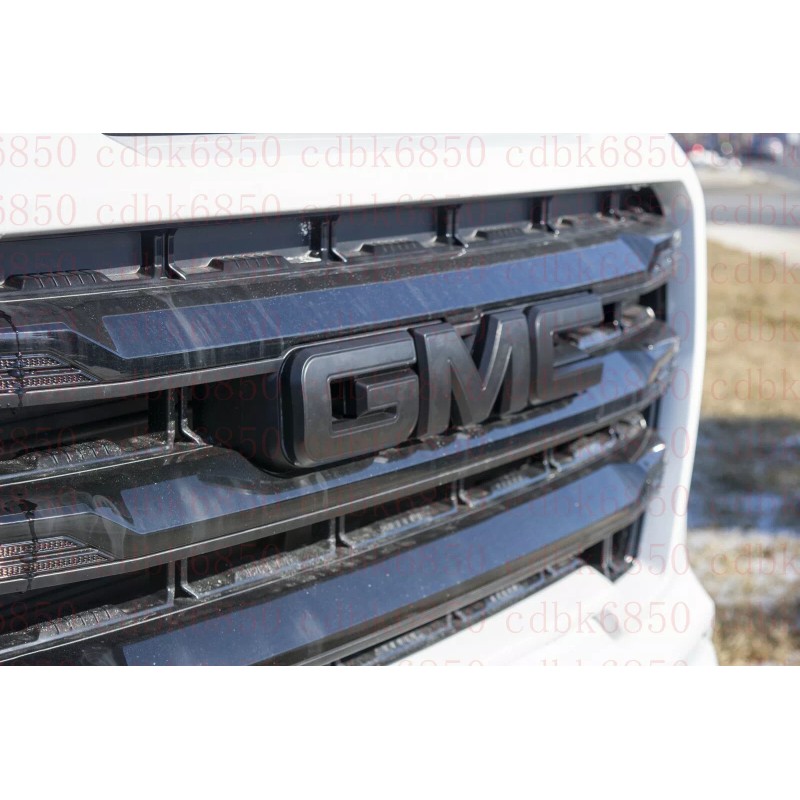 Auto Front Rear Matte Black Emblem Overlay 2019-2023 GMC Sierra