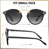 CARFIA Elegant Women's Polarised UV400 Sunglasses for Small and Narrow