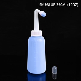 Peri Bottle Postpartum Portable Travel Bidet Leakproof Perineal Irrigation Spray Bottle, 350/500ML, 3 colors available - Color: BLUE-350ML(12OZ)