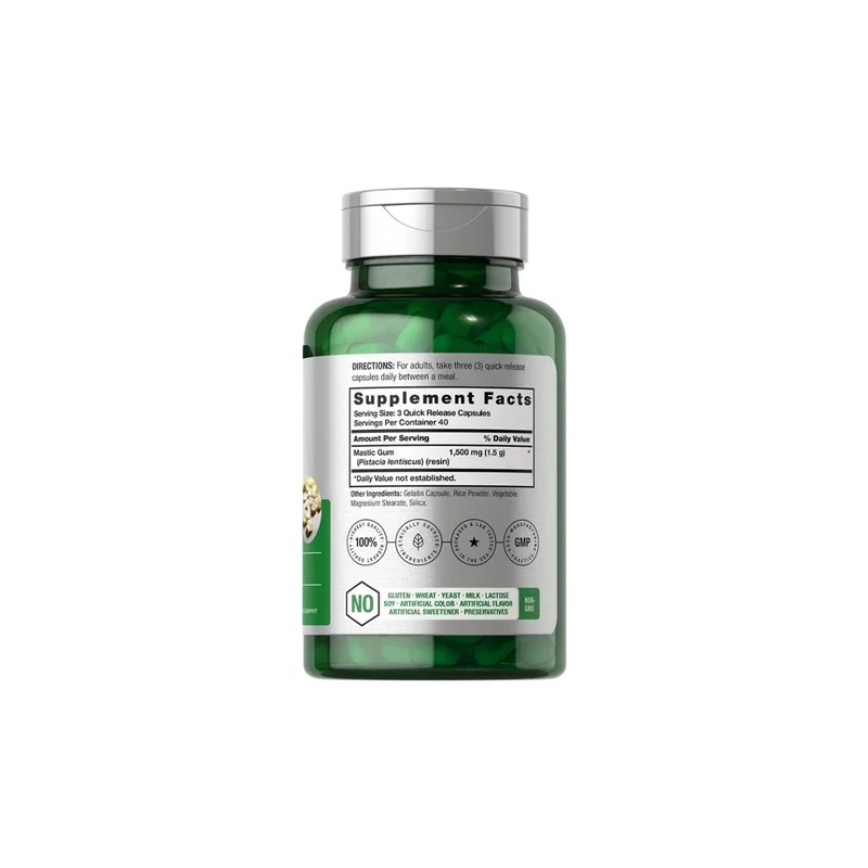 Mastic Gum 1500mg Antioxidante Salud Digestiva 100 Americano