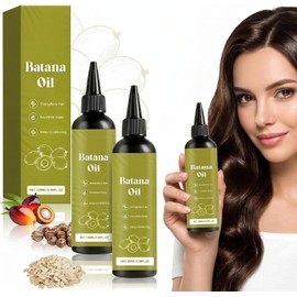 Batana Oil,Aceite de Batana,Fortalece el Cabello,Reduce la Rotura,Elimina Puntas Abiertas y Nutre el Cabello,Cuidado del Cuero Cabelludo Seco,para Hombres y Mujeres,para Todo Tipo de Cabello,100ml (2PCS)