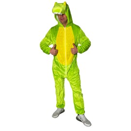 Foxxeo Green Crocodile Costume for Adults, Size: XL