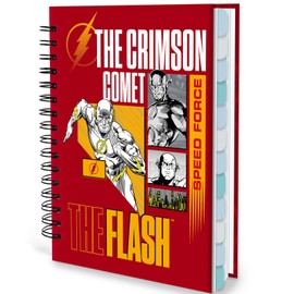 Superhero Large Planner - Undated Daily, Weekly & Monthly Life Planner, 2025 2026 2027 Calendar & Holiday Habit Tracker, Monthly Tabs, 12 Months Spiral Notebook for Office School Gift Supplies(Red)