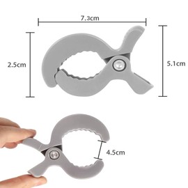 Paquete de 6 Clips de Plástico Para Cochecito,Soporte de Juguete Para Carriola, Clips Para Cubierta de Asiento de Coche,Clips Universales de Plástico