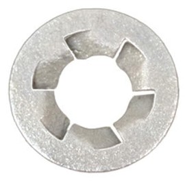 AMZ Clips And Fasteners 100 3/8" Pushnut Bolt Retainers 25/32" O.D. Zinc