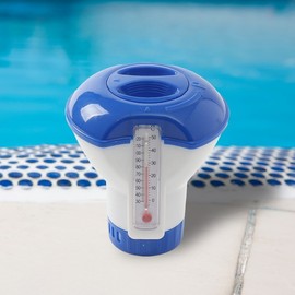 Clean Swimming Pool Chlorine Dispenser Thermometer (11x12cm)