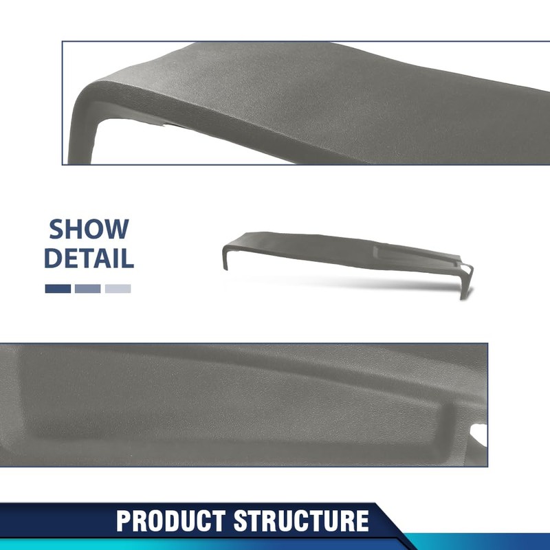 PIT66 TPE Dash Cover Dashboard Gray Compatible with Dodge Ram