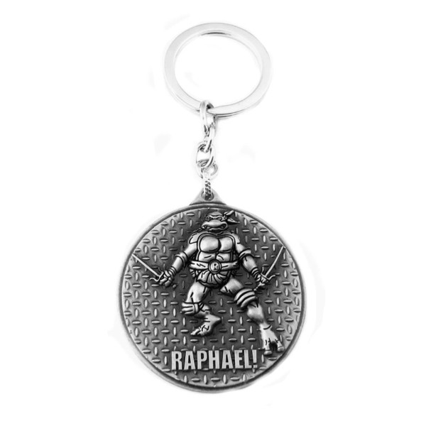 Blue Heron TMNT Sewer Lid Raph Silvertone Cartoon/TV Charm Pendant