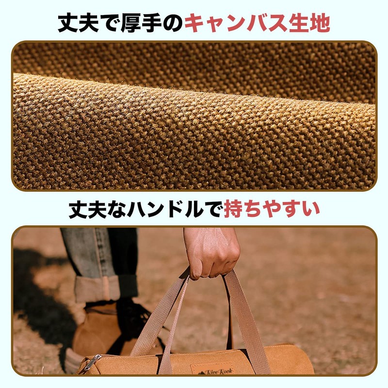 RiveRock Peg Back Peg Case, Large Capacity Canvas Bag That