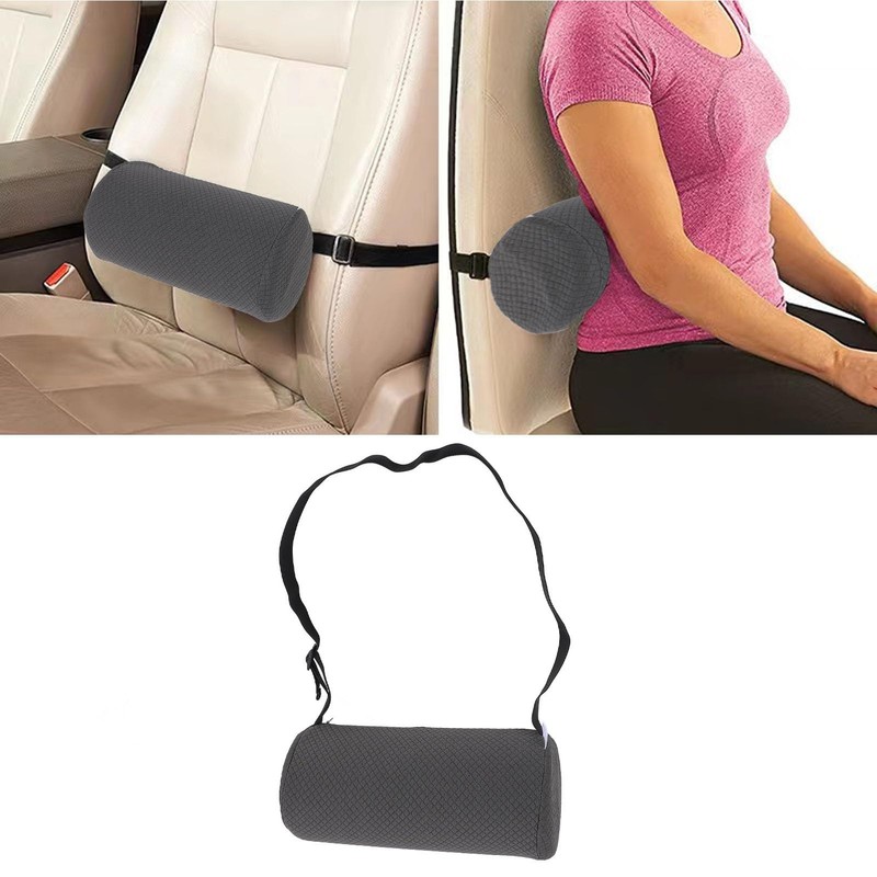 Low Back Lumbar Support, Memory Foam Lumbar Roll Support Pillow