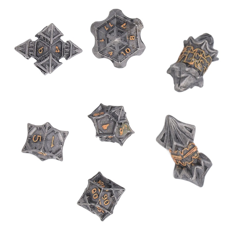 Dice Set Eye Catching Lightweight Alloy Dice Set for Playing