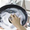 Stainless Steel Wool Scrubber with Handle, Heavy Duty Dish Scrubber,