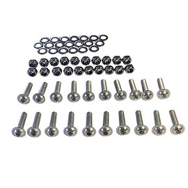 Huskey EZGO Golf Cart Fender Flares Fits RXV 2008+ Set of 4 w/Stainless Steel Hardware