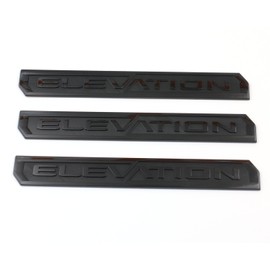 Mnneryss 3PC Gloss Black Door Rear Elevation Emblems Compatible with 2019-2024 Sierra 1500 2021-2022 Canyon