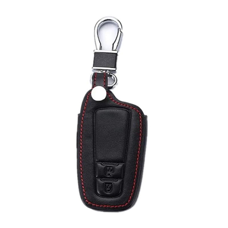 Happyit Leather Car Key Cover Cases for Toyota C-HR Prius