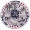 United States Navy Core Values Challenge Coin
