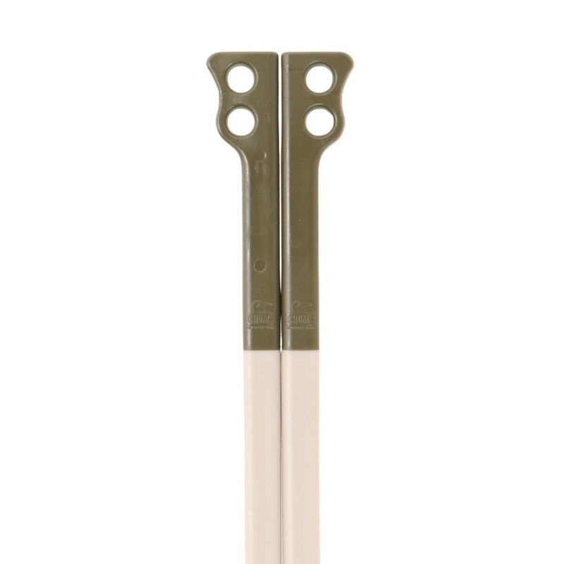 CHUMS CH62-1734-M095-00 Camper Cutlery 3-Piece Set, Khaki/Gray, Spoon: Length 7.9