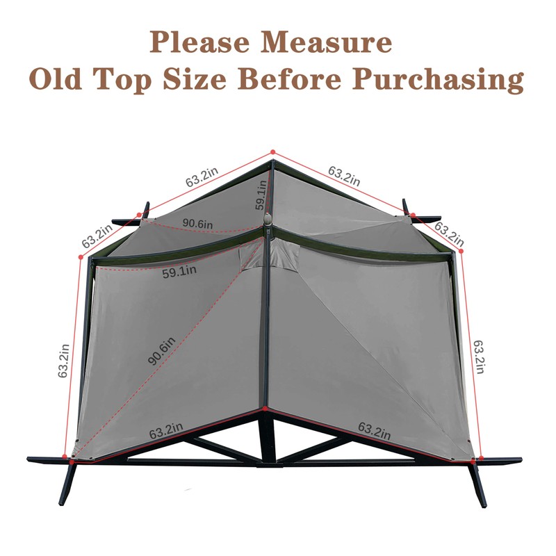 SCOCANOPY Replacement Top Fit for Lowe's Allen Roth 10X10 Ft