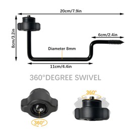 Trail & Game Camera Tree Mount, Adjustable Trail Camera Holder Hunting Accessory, Screw Mounting Brackets, Easy Installation