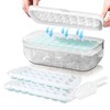 Ice Cube Tray with Lid, Food-Grade Ice Cube Moulds, Release