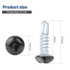 Pan Head Metal RV Screws Black #8 X 5/8" for
