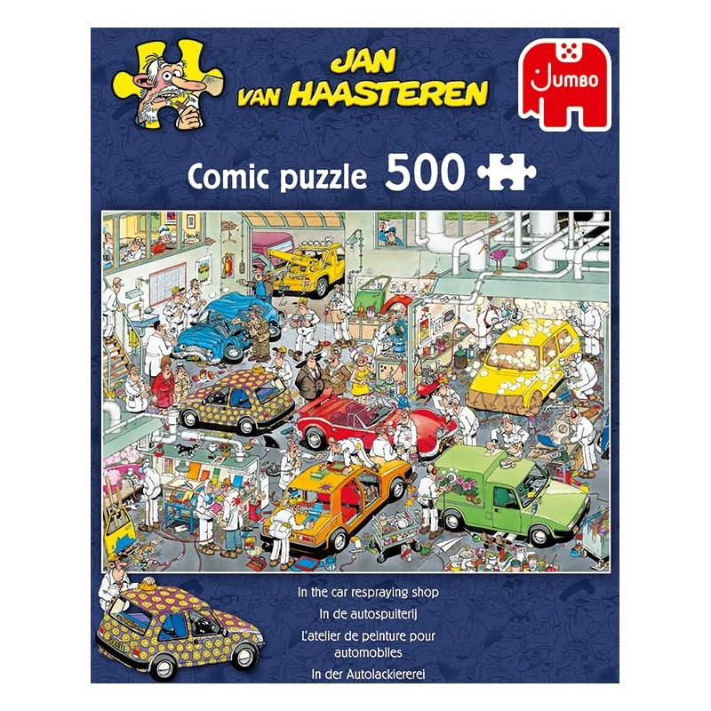 Jan van Haasteren Car Respraying Shop 500 Pce Puzzle