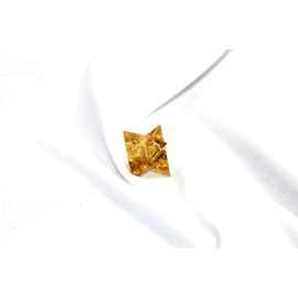 Prajet Energized Orgonite Healing Crystal 1inch Orgone Merkaba Rare Healing Positive Energy, Meditations (Golden Quartz Merkaba orgone)