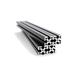 MakerBeam XL Black Anodized Beams 200x15x15mm 4 Pieces