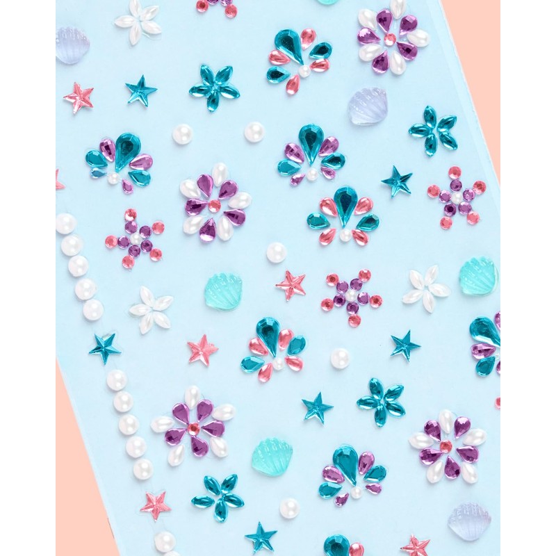 xo, Fetti Kids Face Gems, Mermaid Pink + Blue -