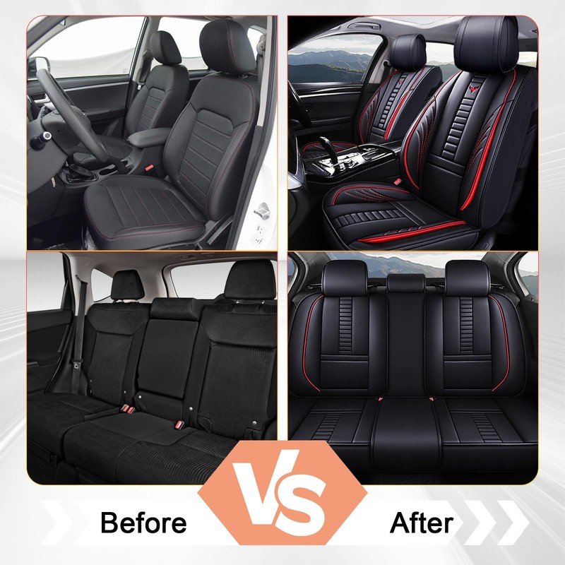 Niscarda Full Set Car Seat Covers for Ford F150 Raptor