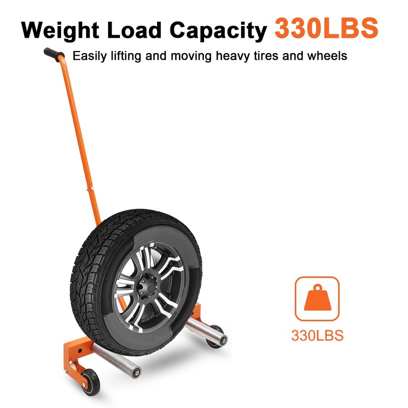 Tire Dolly Heavy Duty, Tire Wheel Dolly with 360° Rotatable