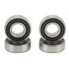 4PCs Front and Rear Wheel Bearing, 6202?RS Chrome Steel Bearing