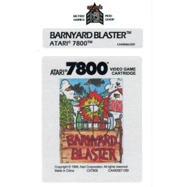 Unbranded Atari 7800 Replacement Label - Barnyard Blaster