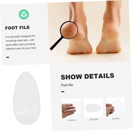 WOONEKY Ergonomic Glass Foot File Pumice Foot Callus Remover Scrub for Raw Edge Heel Dead Skin