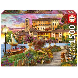 Educa - Italian Promenade - 1500 Piece Jigsaw Puzzle - Puzzle Glue Included - Completed Image Measures 33.46" x 23.6" - Ages 14+ (19562)