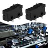 ECSiNG 10Pcs KW11-3Z-A 2-Pin Microswitch No Lever 10T85 SPDT 5A