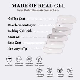 SXVME Light Blue Press On Nails Medium - Summer Press On Nails Short Duck Shape, Opaque Solid Blue Square Fake Nails with Glue, Fit Perfectly, Reusable Soft Gel Stick on Nails for Women, 24 Pcs