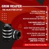 Grim Reaper Tire Valve Stem Caps, Metal, Universal Fit for