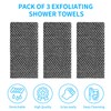 3-Piece Set Japanese Exfoliating Towel, Exfoliating Antibacterial Shower Towel, Japanese