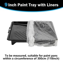 Paint Tray, 30 Stück 9 Zoll Lackwanne, Farbe Pfanne Liners,Einweg Farbtablett, Farbwanne Groß Einweg-Einlagen, Transparent Farbe Tray Liners für Malerei/Hausrenovierung und DIY-Projekte
