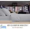 RV Bunk 42 x 80 Sheet Set, 4-Piece Bed Sheets