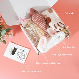 ChildLike Cat Lover Gifts for Women,Cat Lover Gifts,Cat Mom Gifts for Women's Birthday,Mothers Day,Christmas Gift for Cat Lovers,Cat Gift Set for Cat Mon,Cat Gifts for Women