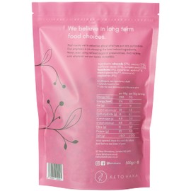 Keto Hana Raspberry Breakfast, Snacking Granola, Just 2g Net Carbs, High Protein, Healthy Keto Diet Granola (Two 300g/0.6lbs Bags)